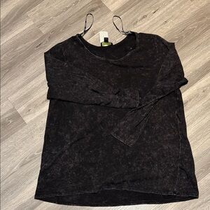 Forever 21 Charcoal Long Sleeve Tee